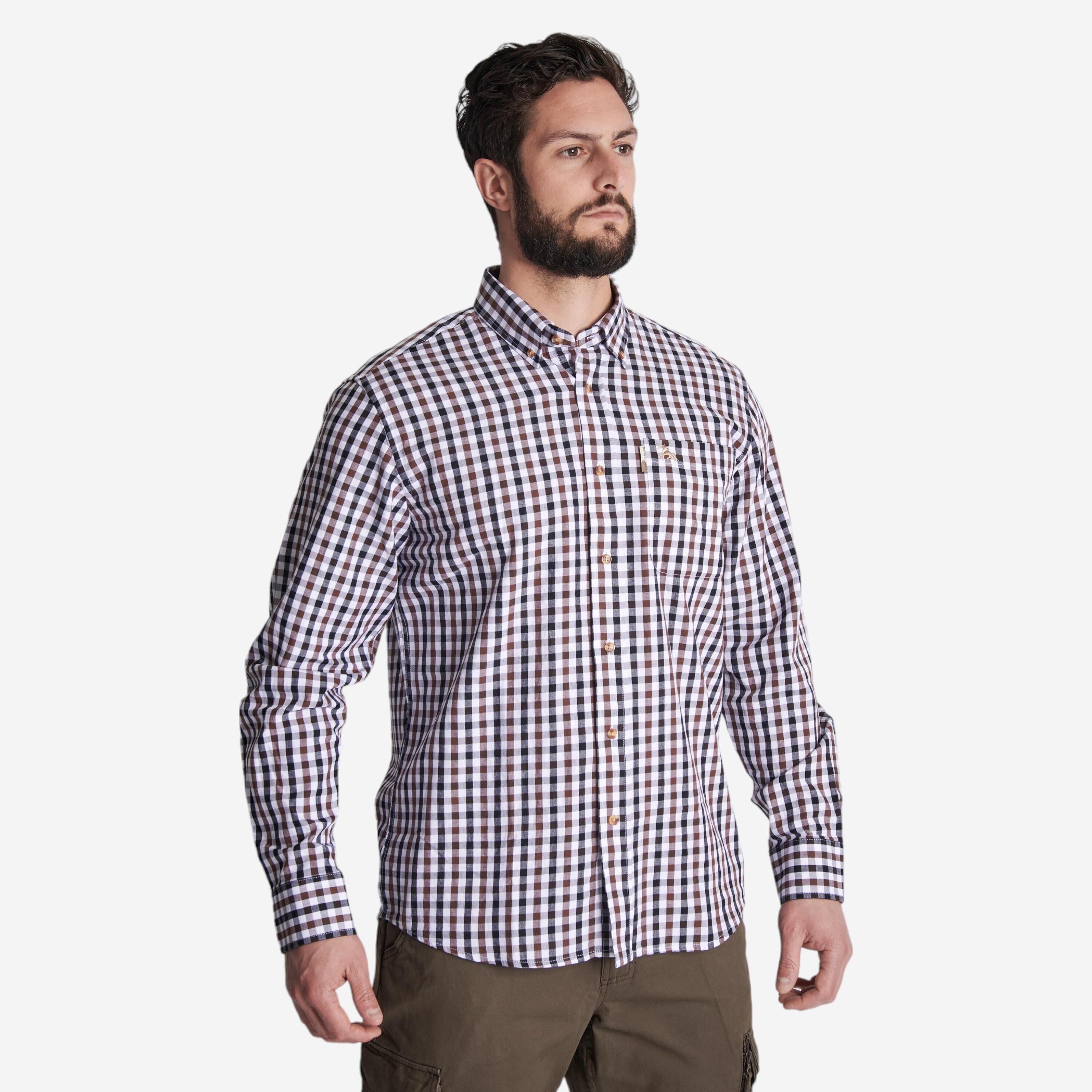 LIGNE VERNEY-CARRON Košeľa Verney Carron károvaná biela 2XL
