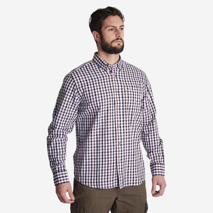 CHEMISE VERNEY CARRON À CARREAUX BLANCHE
