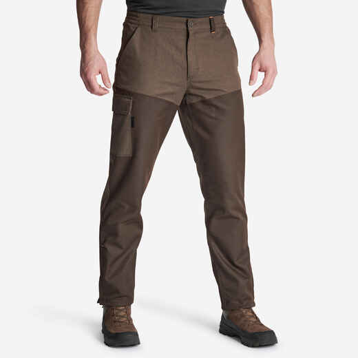 
      Rjave lovske hlače z ozkimi hlačnicami RENFORT 100
  