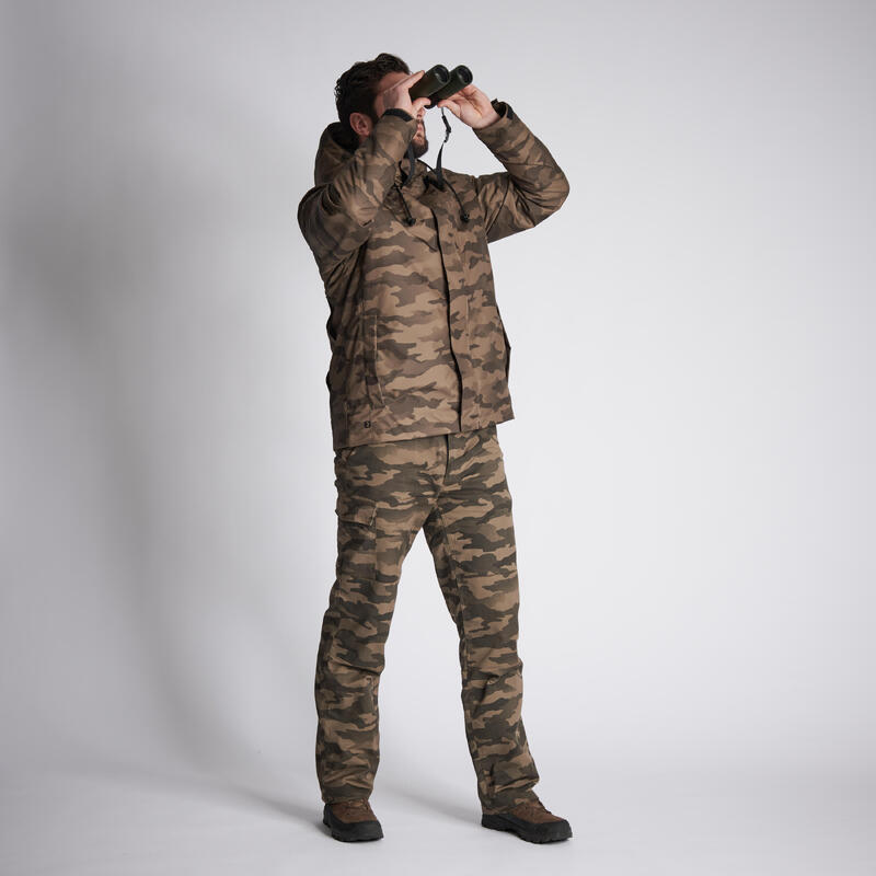 Jacke 100 wasserdicht warm Camouflage Halftone 