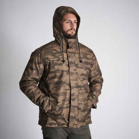 WARM WATERPROOF JACKET 100 CAMO HALFTONE