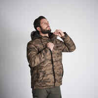 WARM WATERPROOF JACKET 100 CAMO HALFTONE