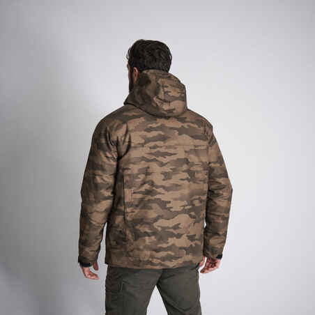 WARM WATERPROOF JACKET 100 CAMO HALFTONE