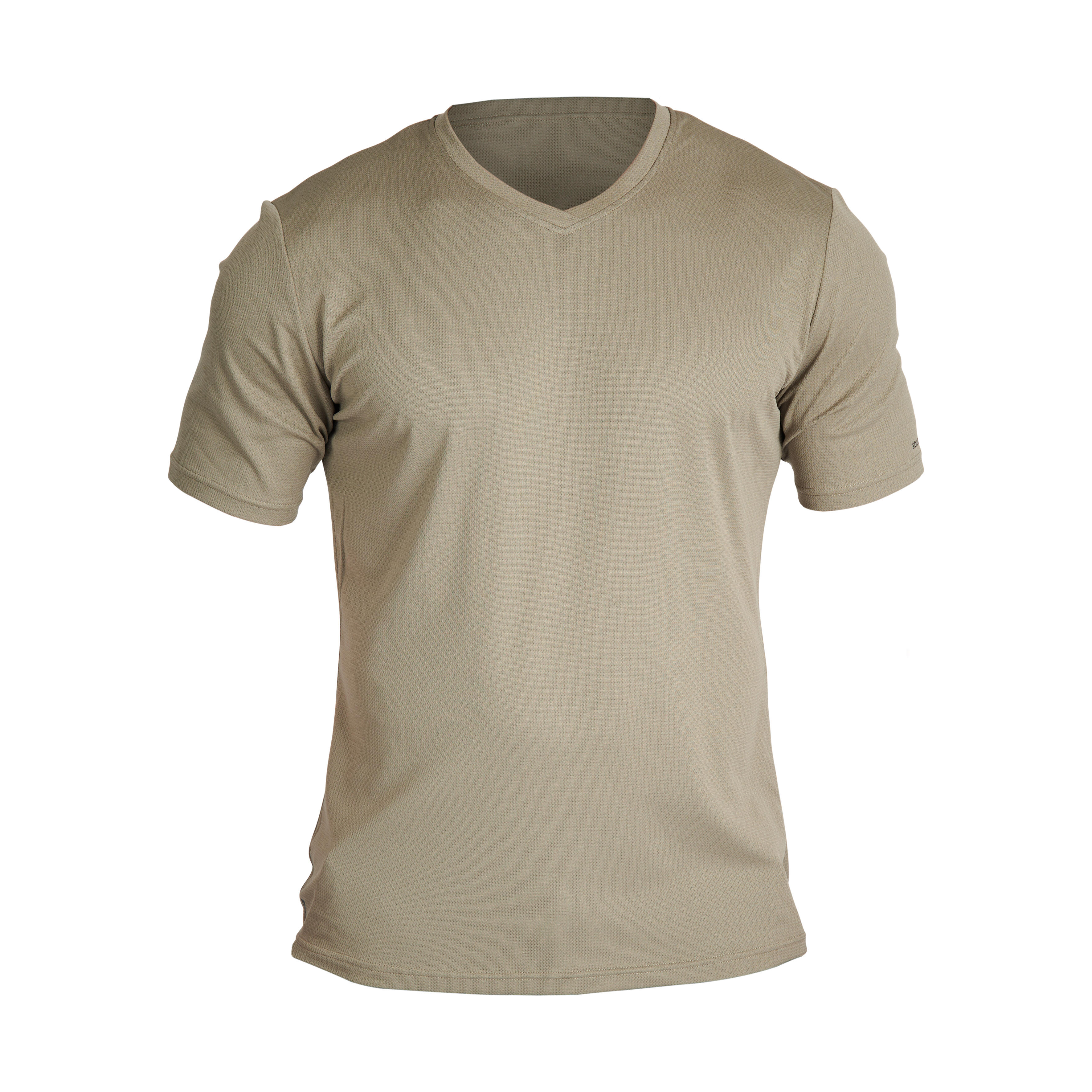 Men's Hunting Breathable T-shirt 100 Green - SOLOGNAC