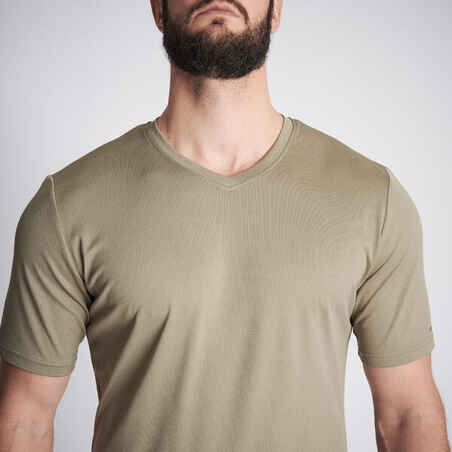 Men's Hunting Short-sleeved Breathable T-shirt 100 light green