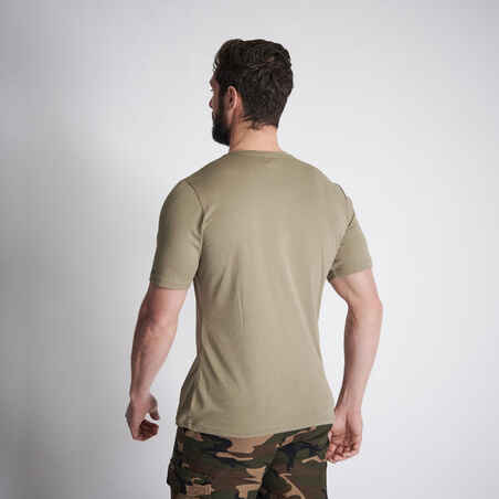 Vyriški medžiokliniai trumparankoviai marškinėliai „100“, šviesiai žali