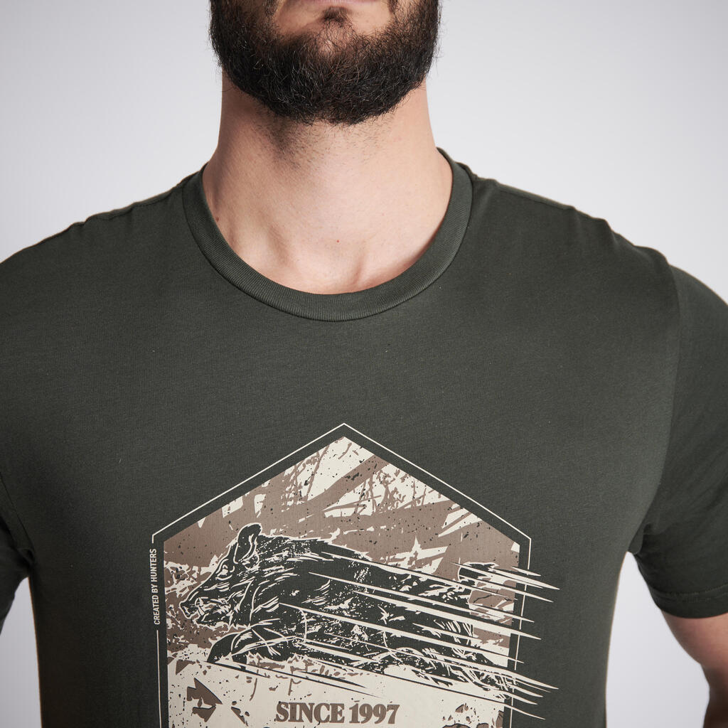 T-shirt manches courtes  coton 100 LOGO WILDLIFE