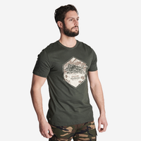 T-shirt manches courtes coton - 100 Sanglier Vert