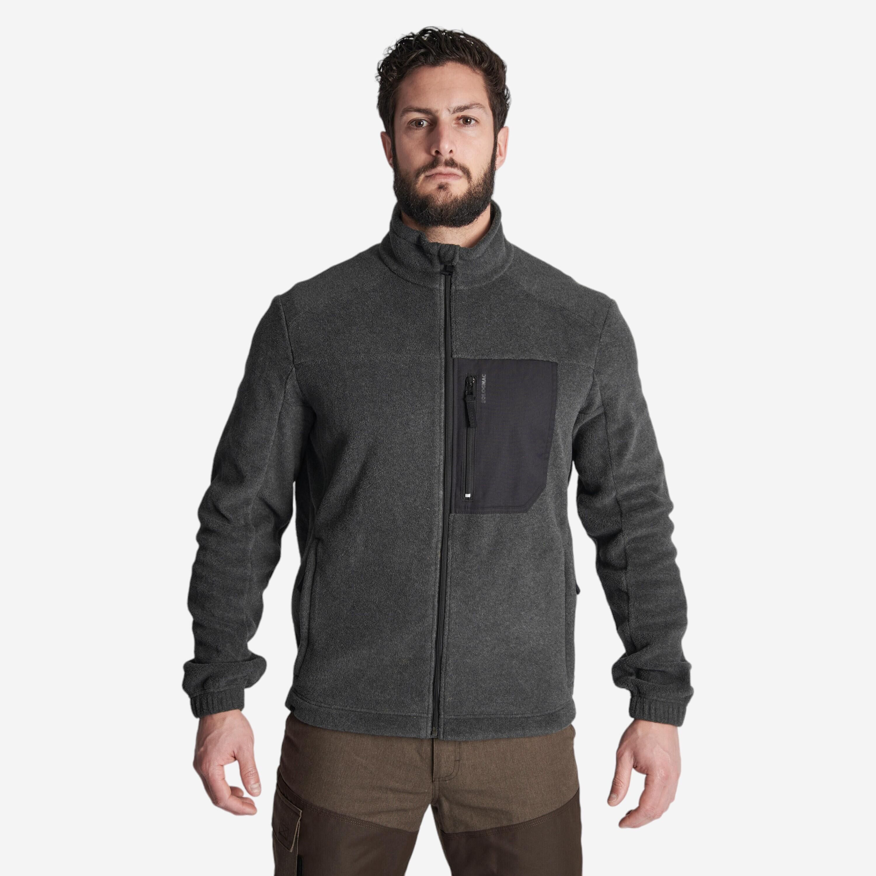 SOLOGNAC FLEECE 500 MOTTLED GREY