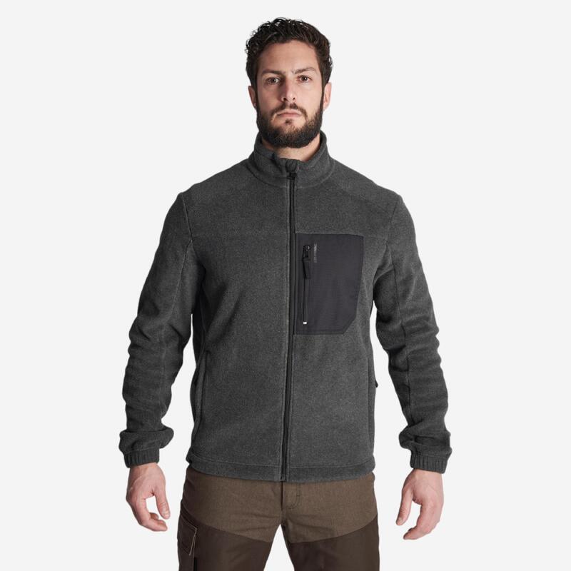 Fleecejacke 500 grau meliert 