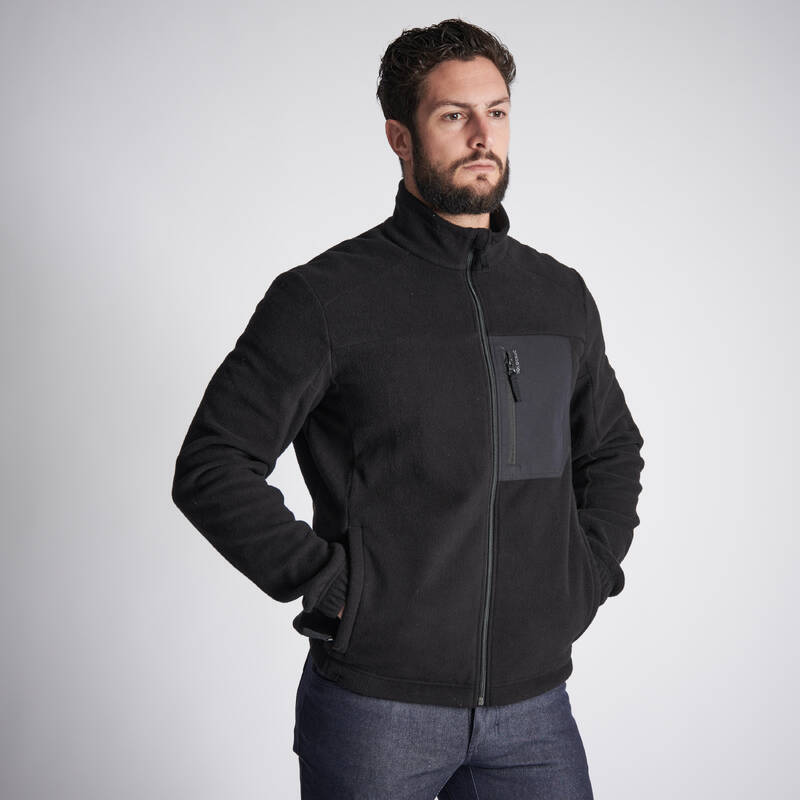 Chaqueta térmica tipo ovejera de senderismo para Hombre Quechua SH500 negro  - Decathlon