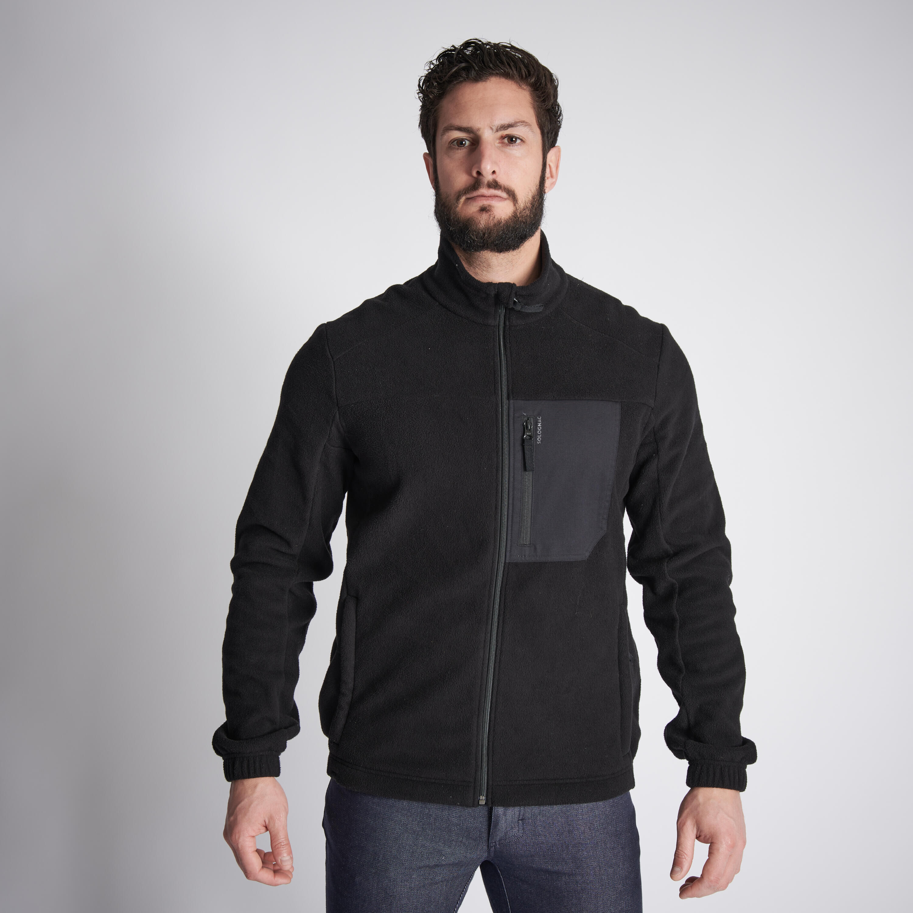 SOLOGNAC FLEECE 500 BLACK