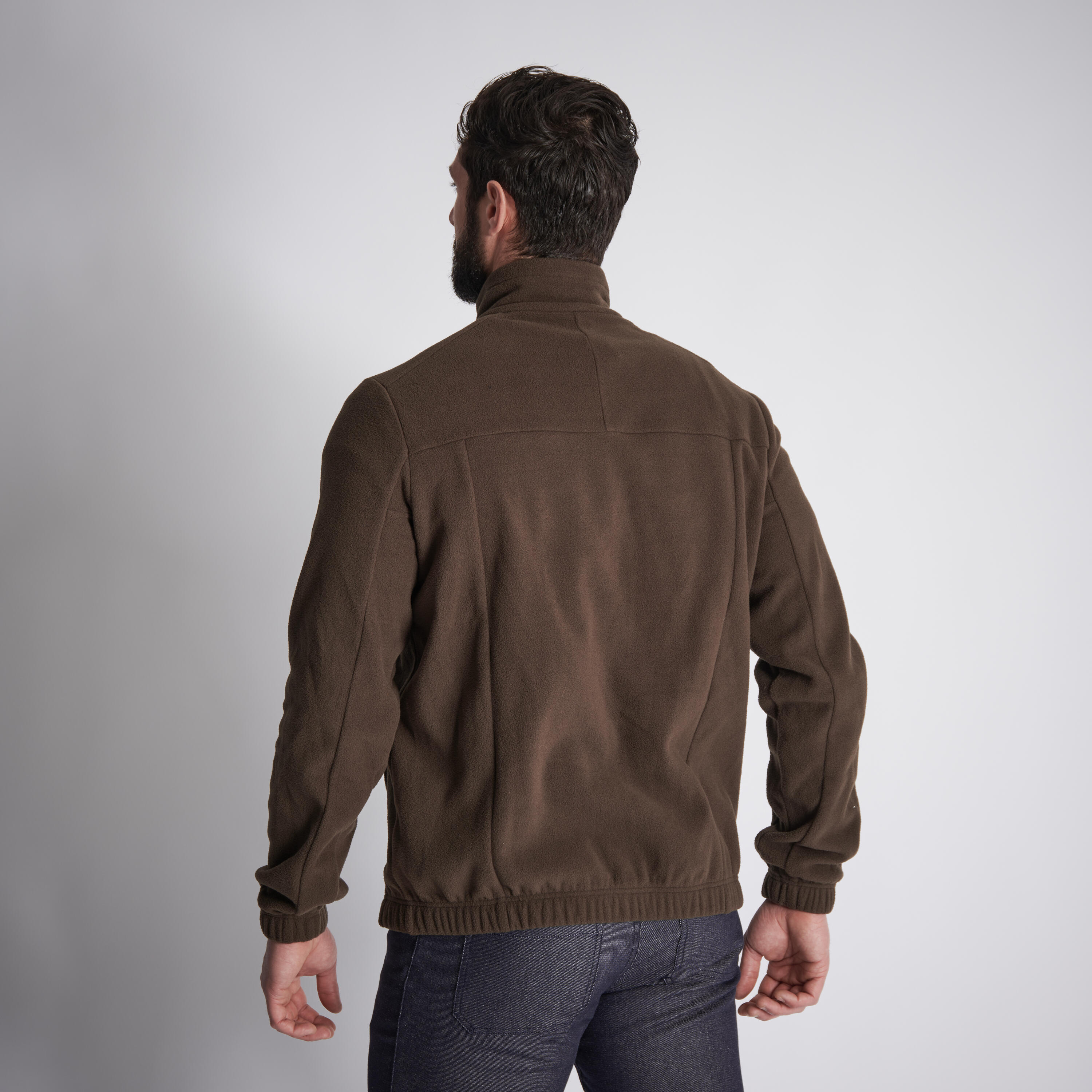 Hunting Fleece - 500 Brown - SOLOGNAC