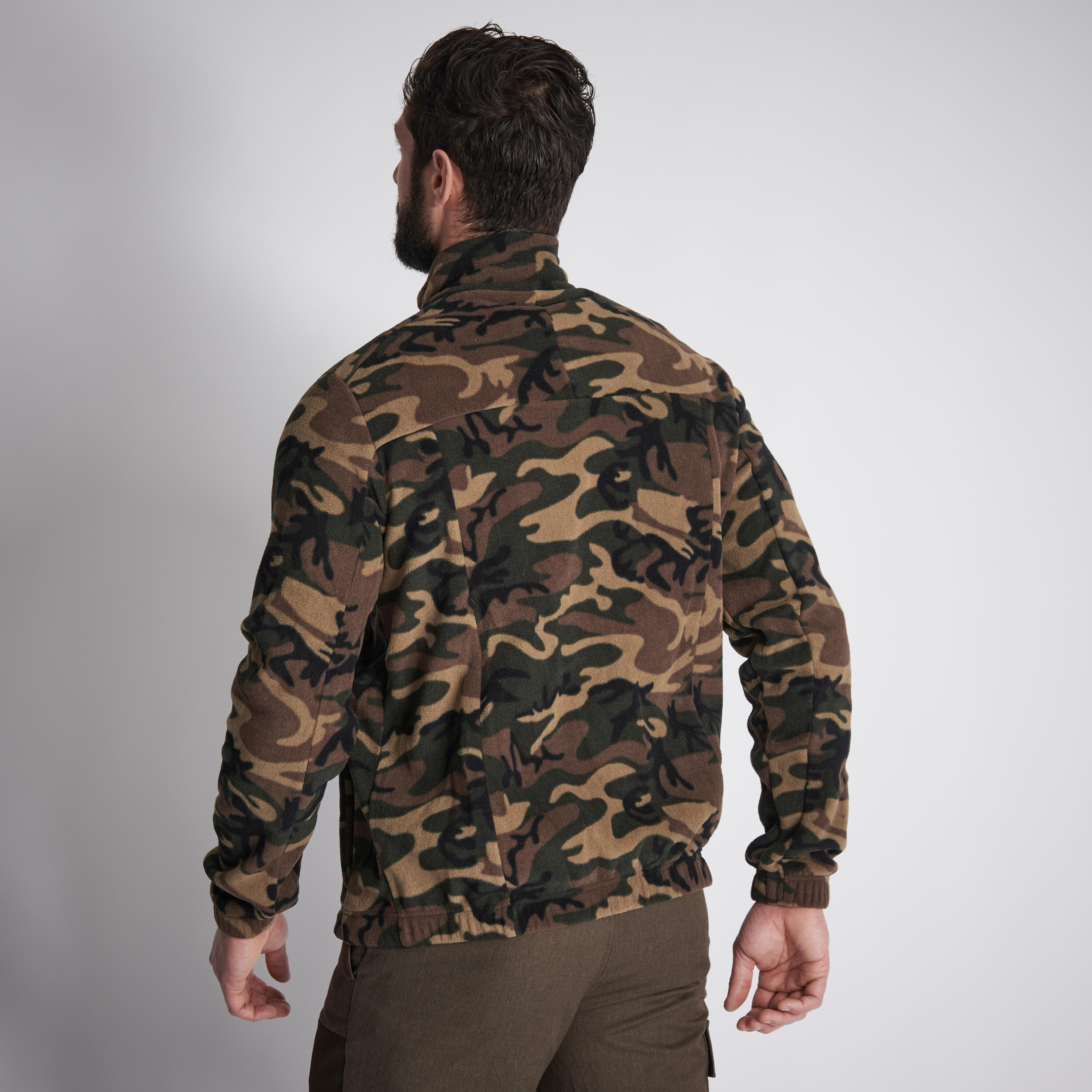 Hunting silent waterproof warm jacket Treemetic 900 Camouflage SOLOGNAC |  Decathlon