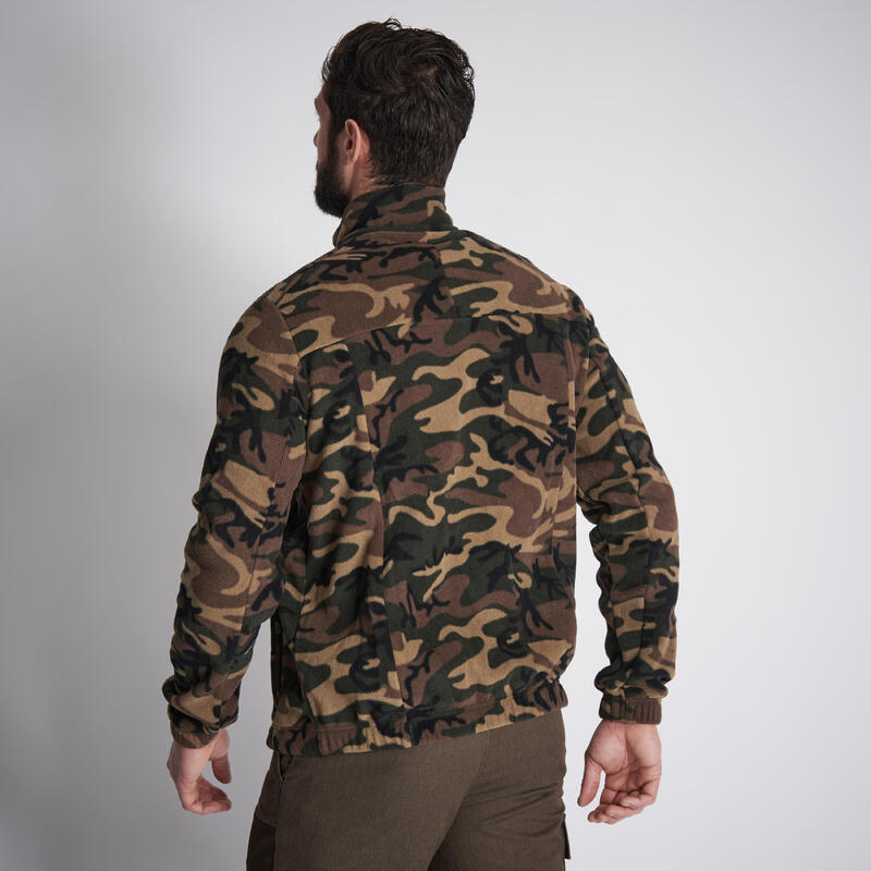 Camouflage fleece jas voor de jacht 500