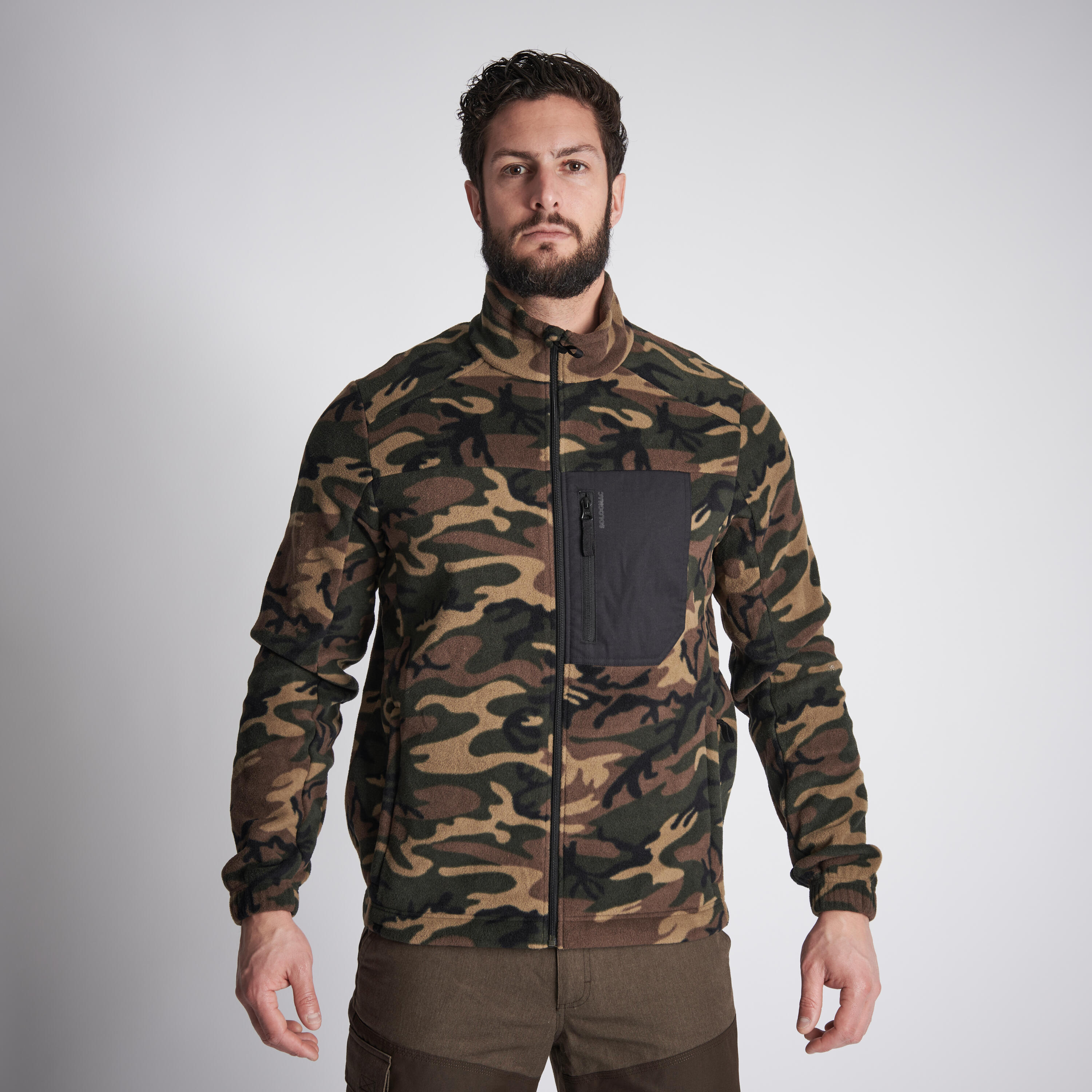 Men Fleece Army Military Camo Print500 - Camo Green-image-8