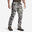 PANTALON CARGO RESISTANT STEPPE 300 CAMOUFLAGE WOODLAND GRIS