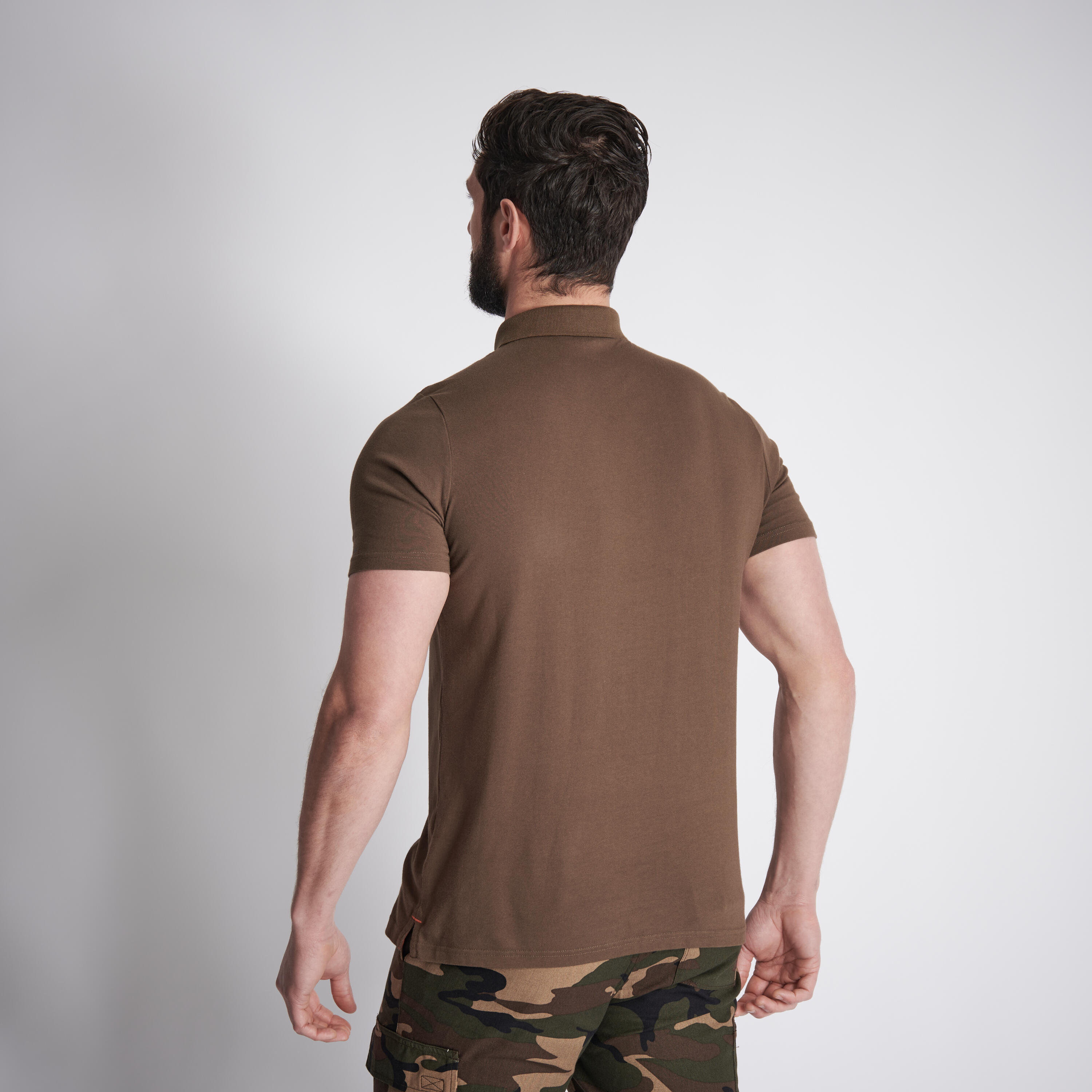 SOLOGNAC Polokošeľa 500 hnedá 2XL · záber 3