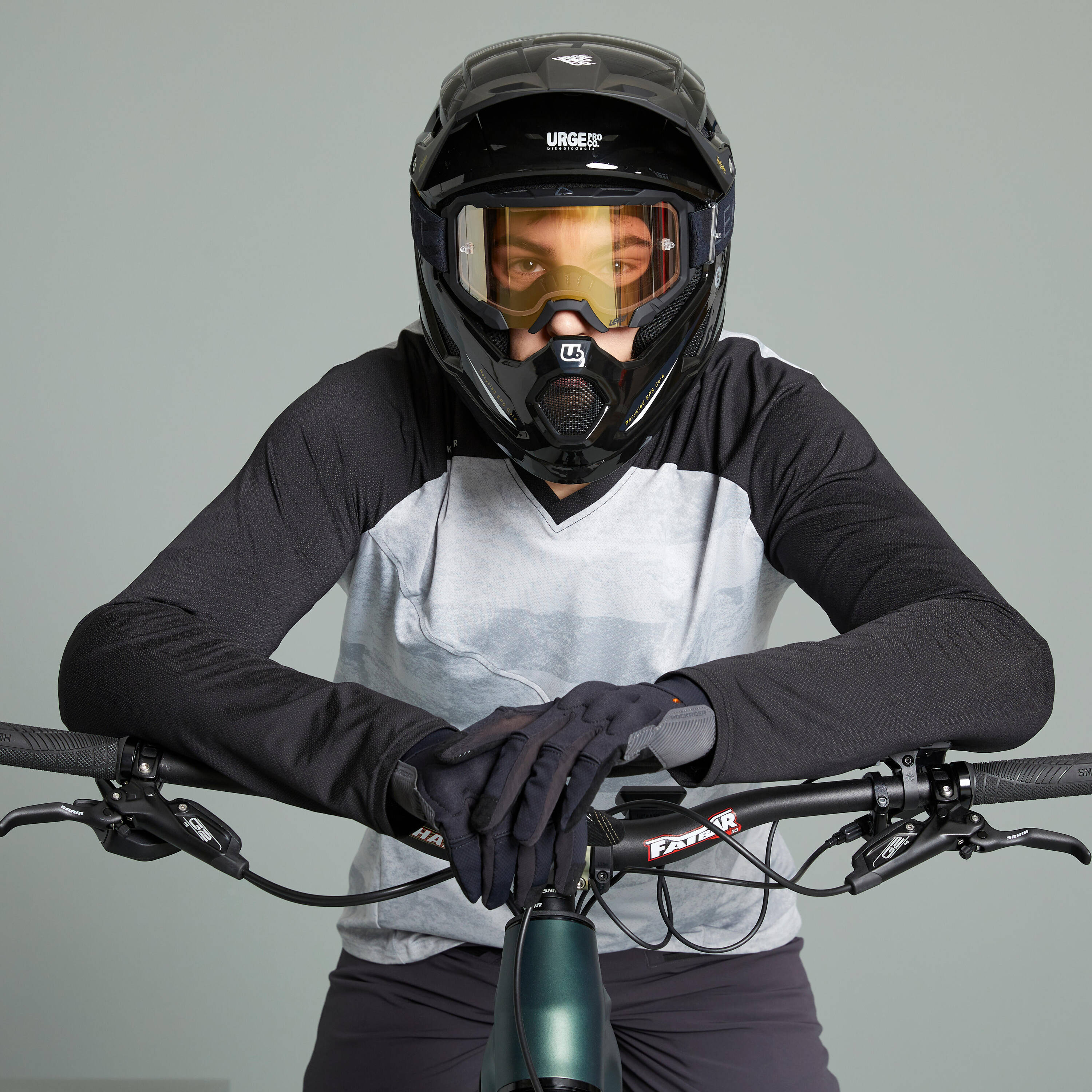 All Mountain Mountain Bike Gloves - Black -  2