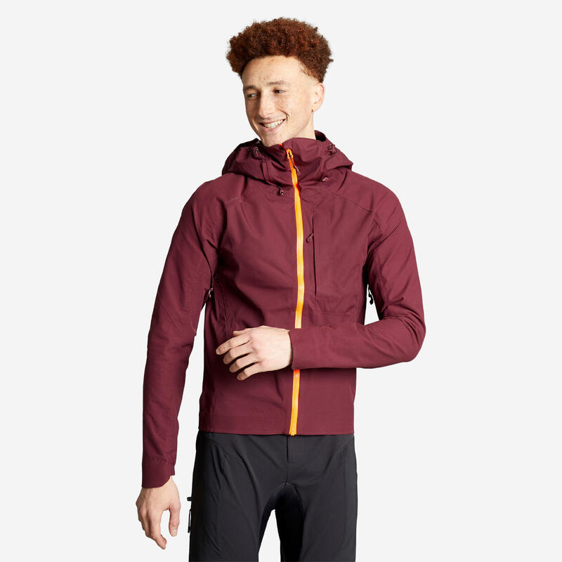 VESTE COUPE PLUIE VELO VTT CONFORT 900 HOMME BORDEAUX