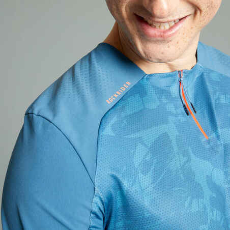 Trumparankoviai kalnų dviratininko marškinėliai „Expl 500“, mėlyni