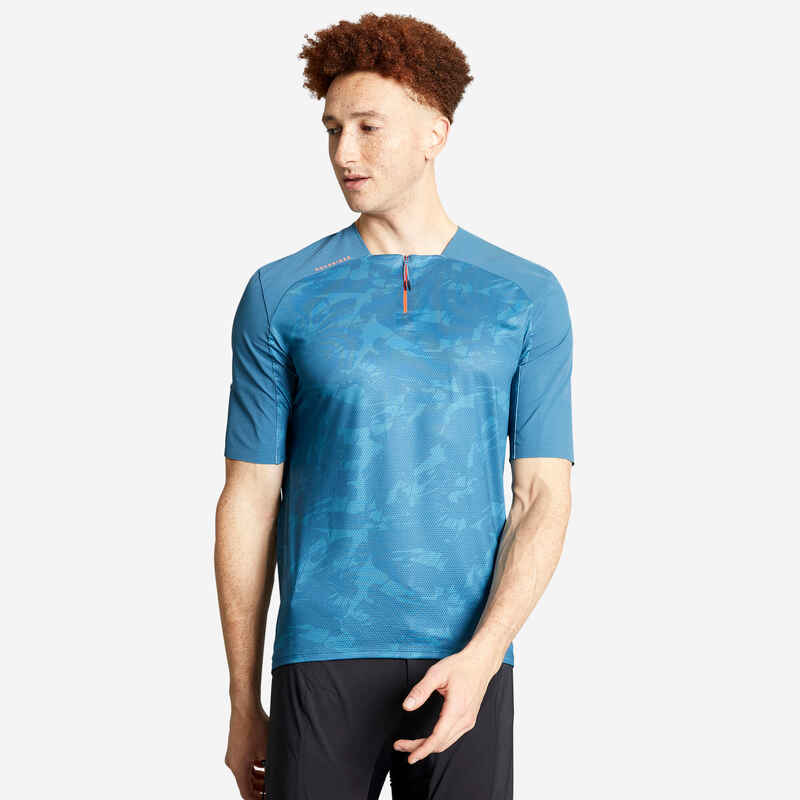 Κοντομάνικη μπλούζα ορεινής ποδηλασίας Expl 500 - Μπλε