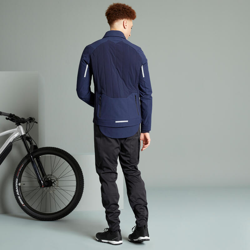 Herren Winter Fahrradjacke - Expl 500 blau 