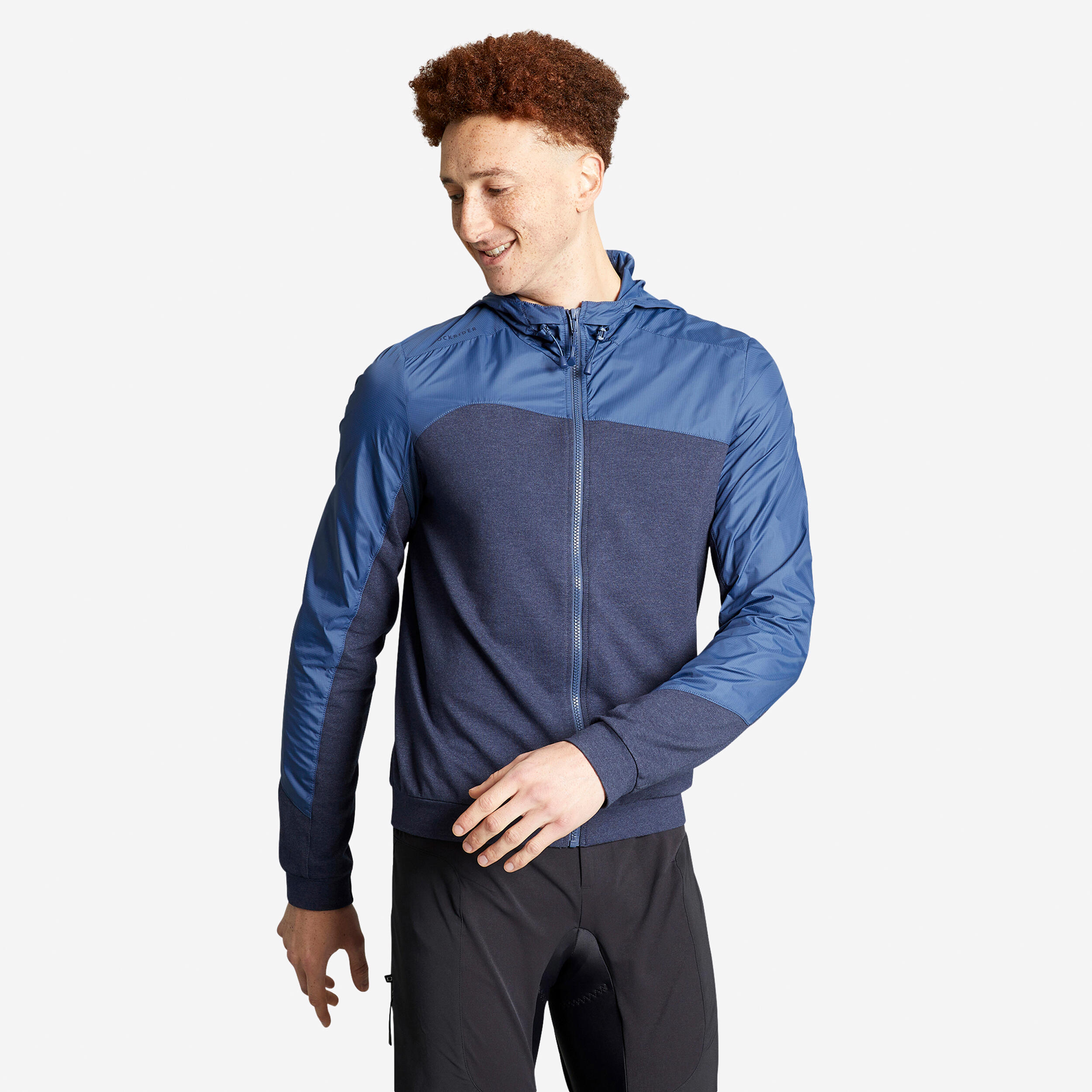 Decathlon | Giacca antivento mtb uomo blu |  Rockrider