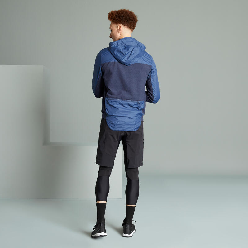 Mountain Bike Windproof Jacket Blue ROCKRIDER Decathlon