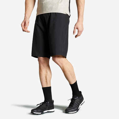 Moške kolesarske kratke hlače EXPL 100 - črne