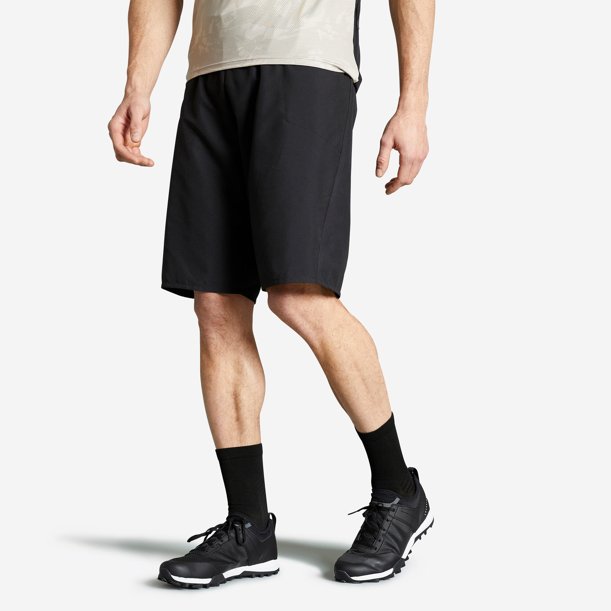 Men s MTB Shorts EXPL 100 Black Decathlon