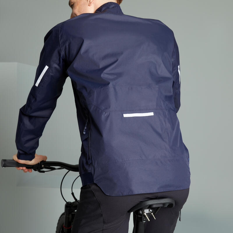 Cyklistická pláštěnka na horské kolo EXPL500 modrá 