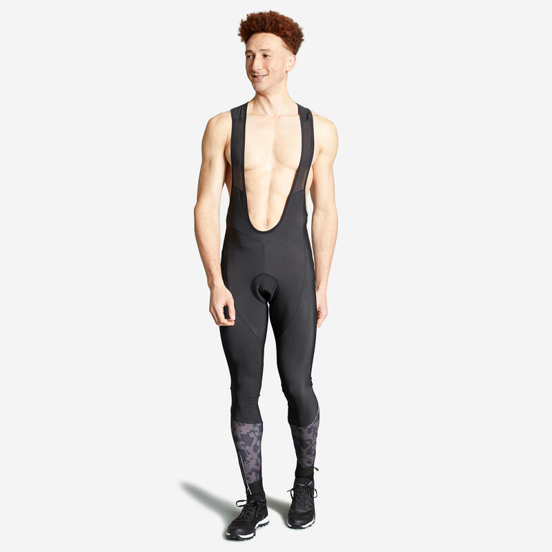 impresión Excepcional Melodioso Culotte largo BTT travesía hombre ST 500 negro y | Decathlon