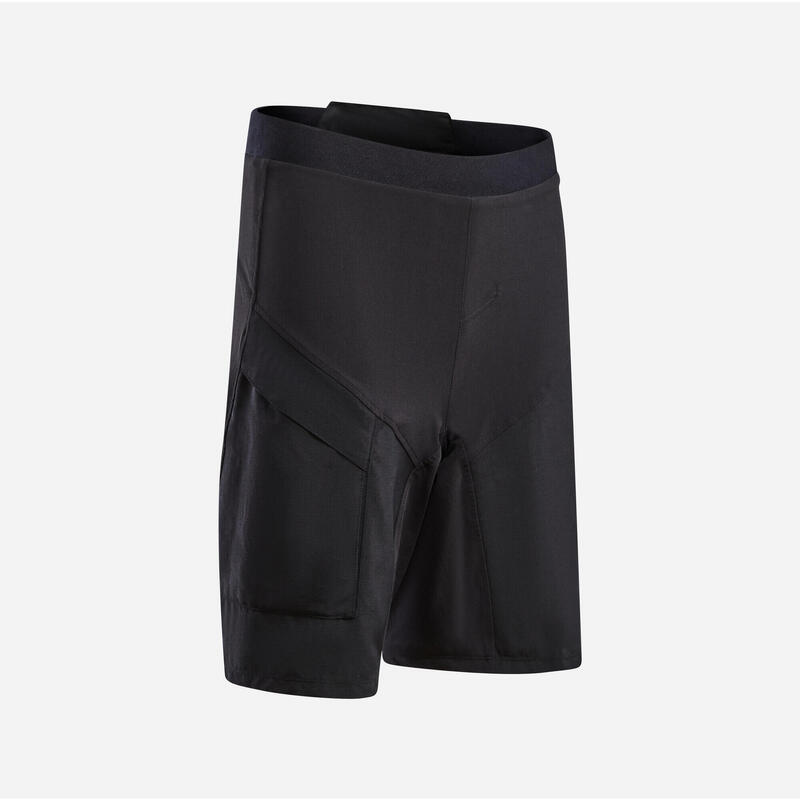 Mountainbikeshort voor kinderen 500 zwart