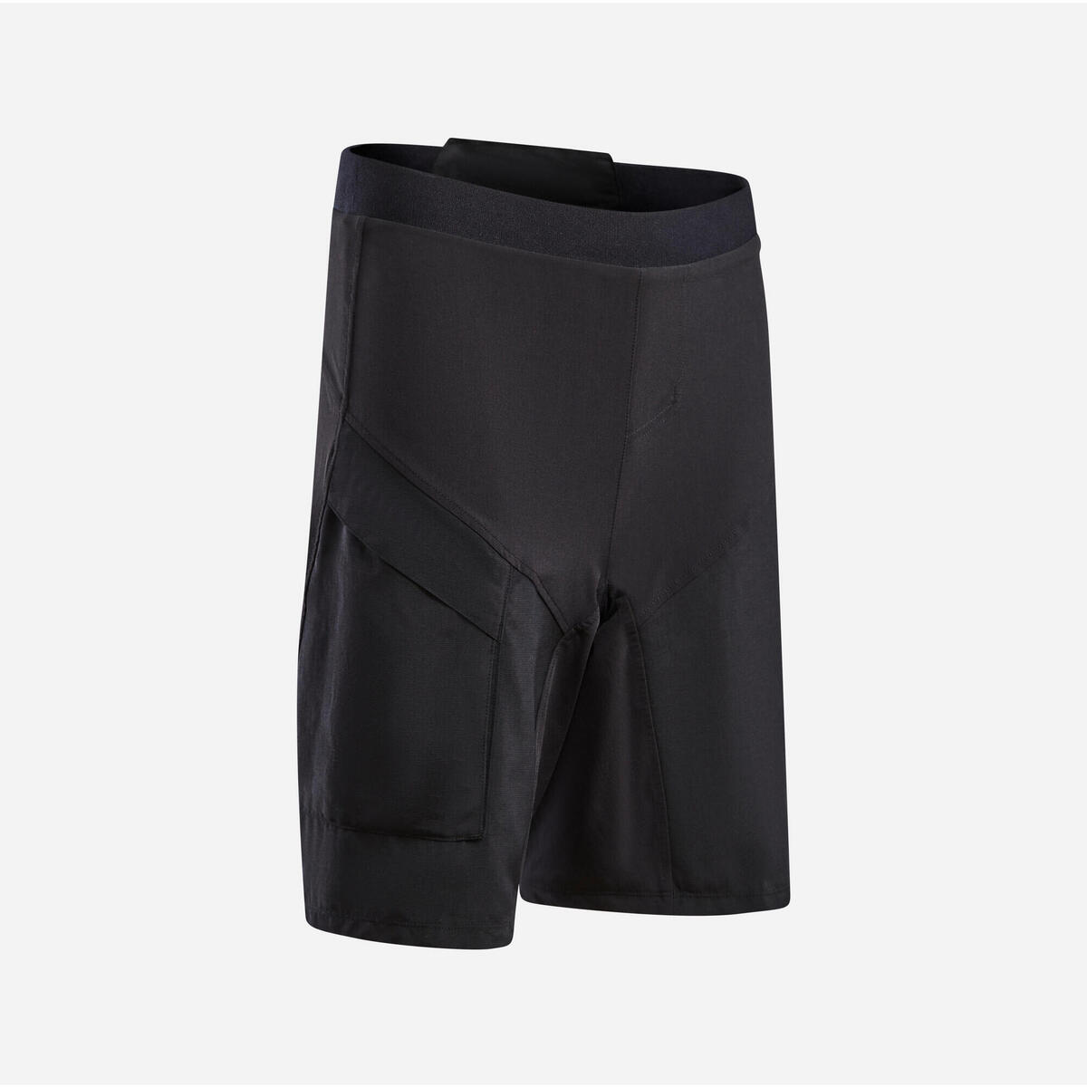 SHORT VTT ENFANT 500 NOIR 7-13 ANS