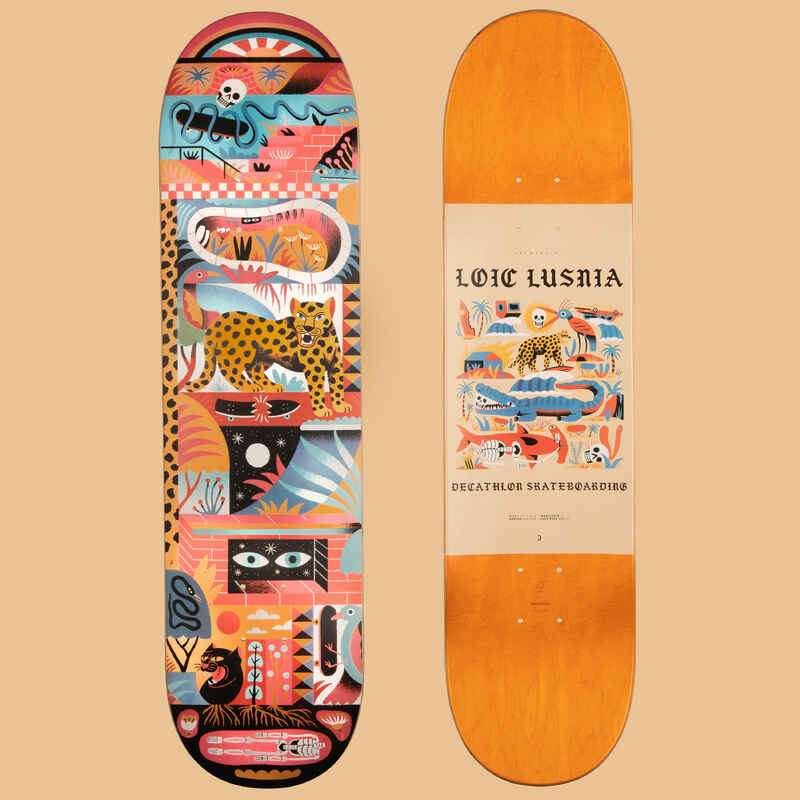 8" Maple Popsicle Skateboard Deck DK500Graphics by Loic Lusnia