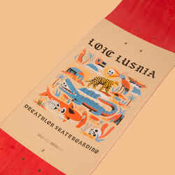 8.5" Maple Popsicle Skateboard Deck DK500Graphics by Loic Lusnia