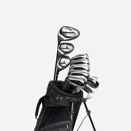Set 10 golf clubs left handed steel- INESIS 100
