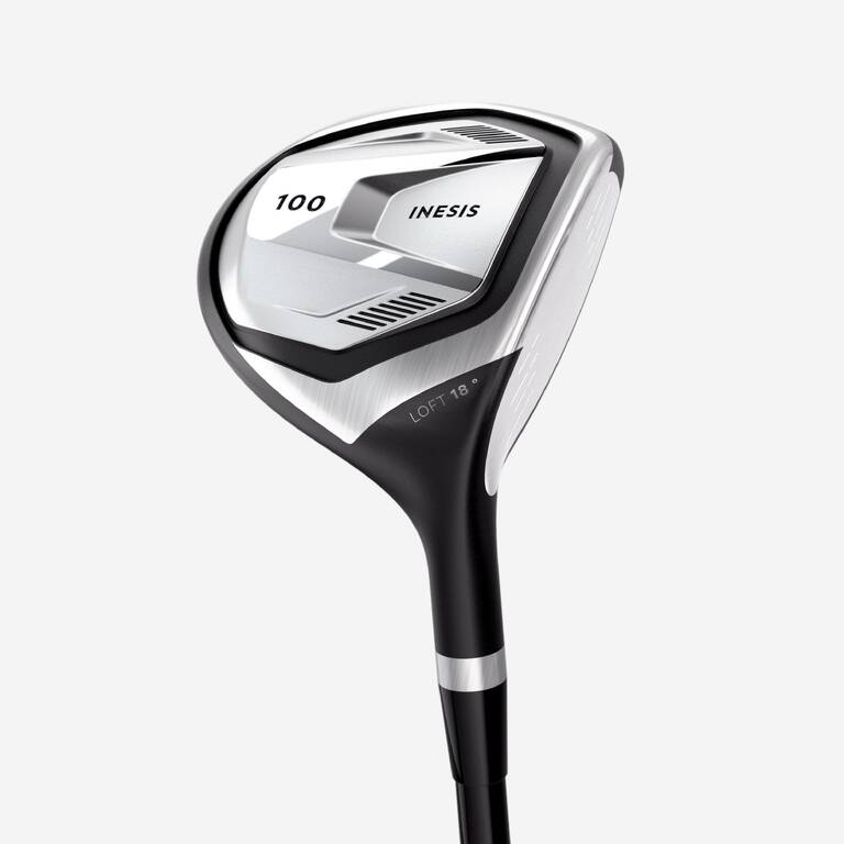 Tongkat Golf Wood 100 18° Tangan kanan dengan gagang grafit