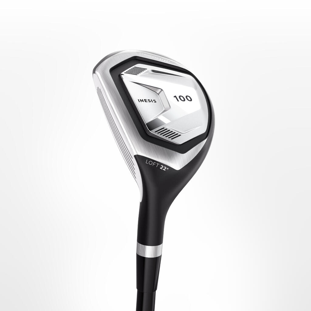 Golfový hybrid 100 22° pre začiatočníkov ľavákov grafitový shaft 