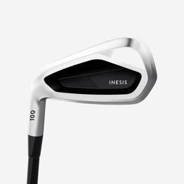 Fer à l'unité golf gaucher taille 1 graphite - INESIS 100