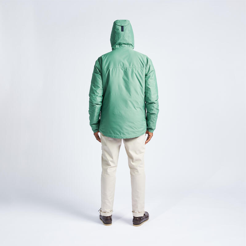 男款航海保暖防水雨衣外套 航海 100 - 綠色