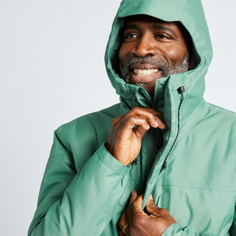 男款航海保暖防水雨衣外套 航海 100 - 綠色
