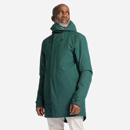 Men's warm waterproof windproof sailing jacket - SAILING 300 green