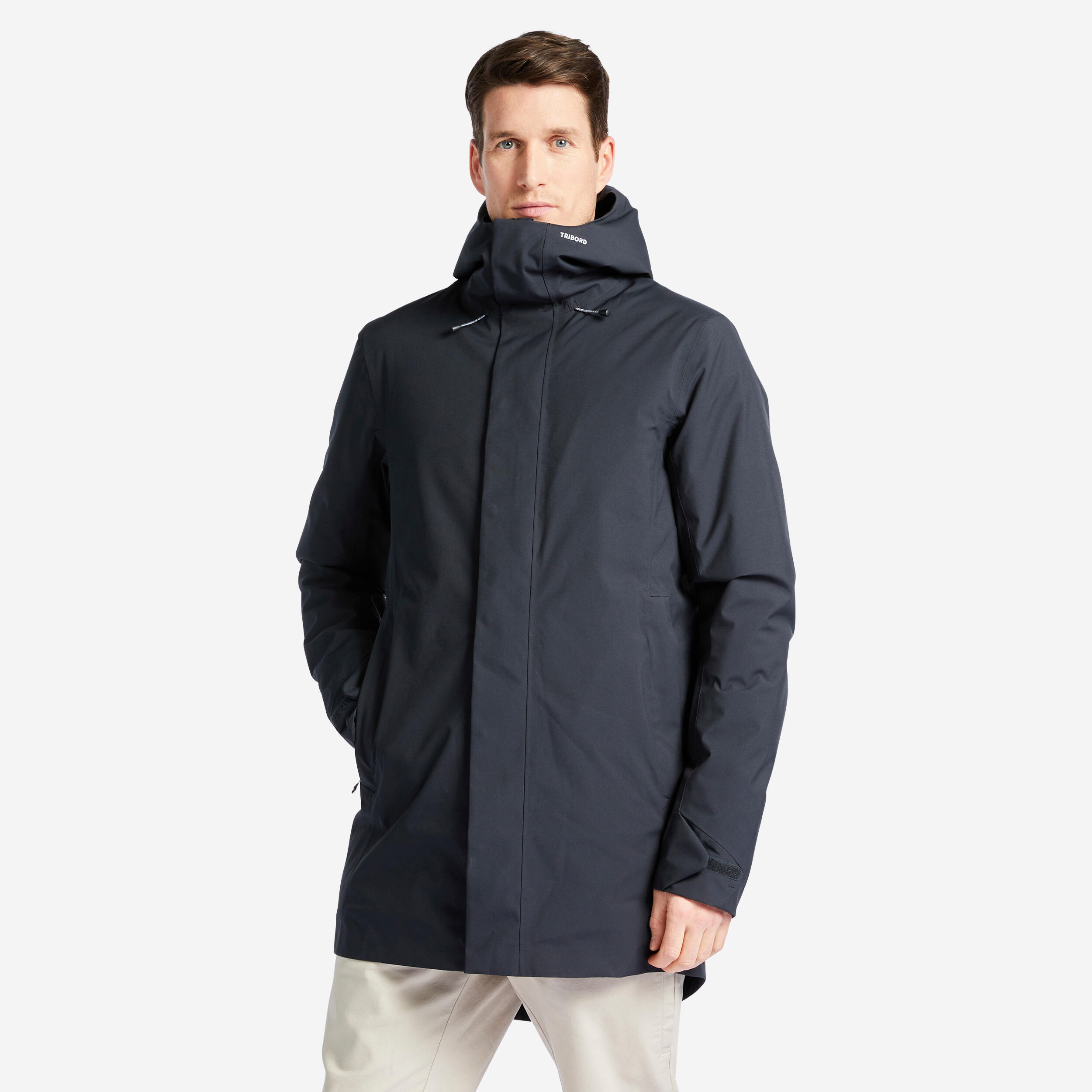 Men's warm waterproof windproof sailing jacket - SAILING 300 Dark grey 13/13