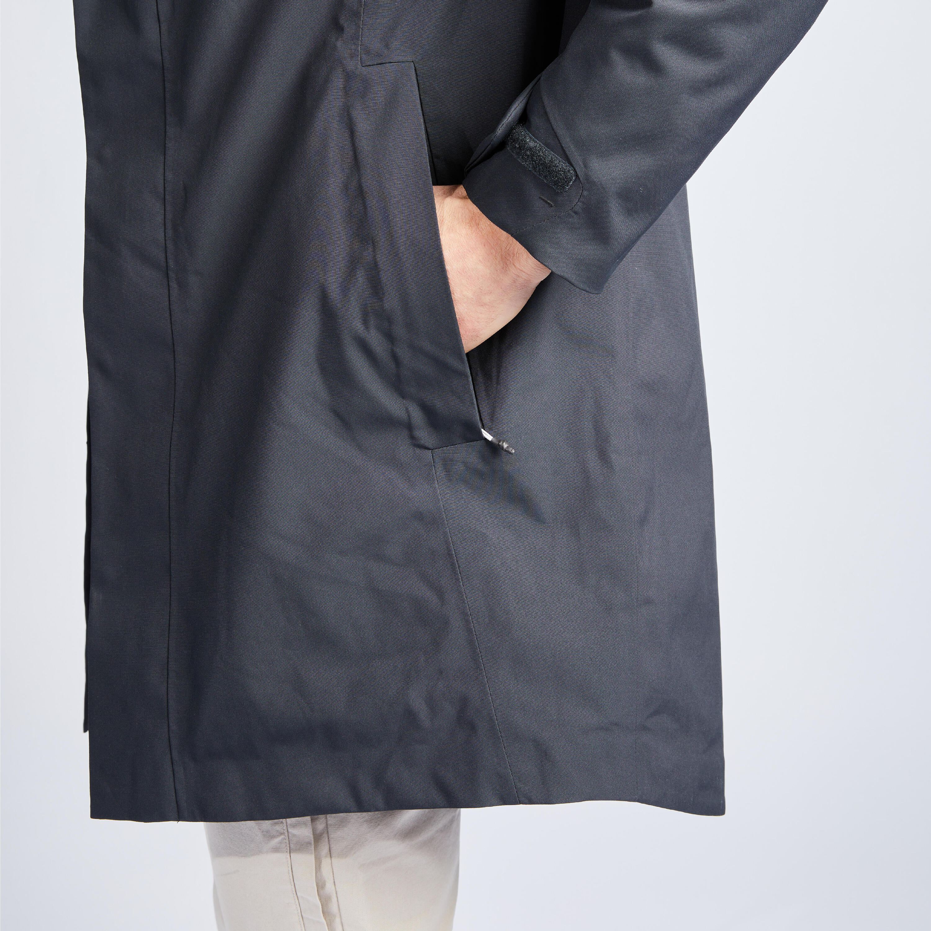 Men's warm waterproof windproof sailing jacket - SAILING 300 Dark grey 7/13