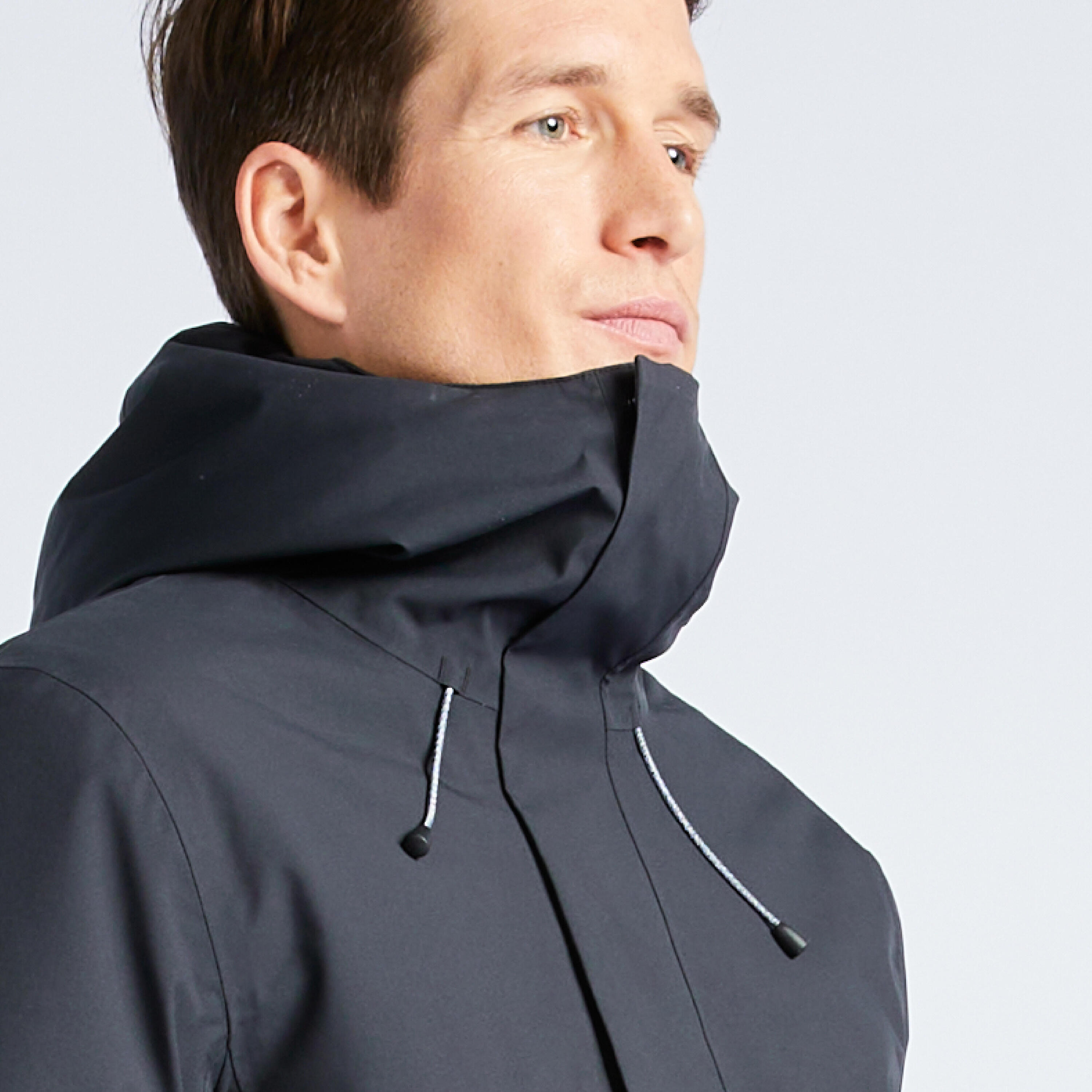 Men's warm waterproof windproof sailing jacket - SAILING 300 Dark grey 4/13