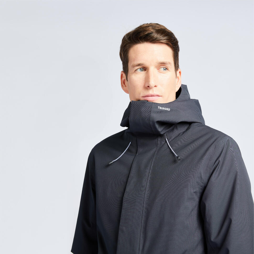 Ciepła parka przeciwdeszczowa męska Tribord Sailing 500