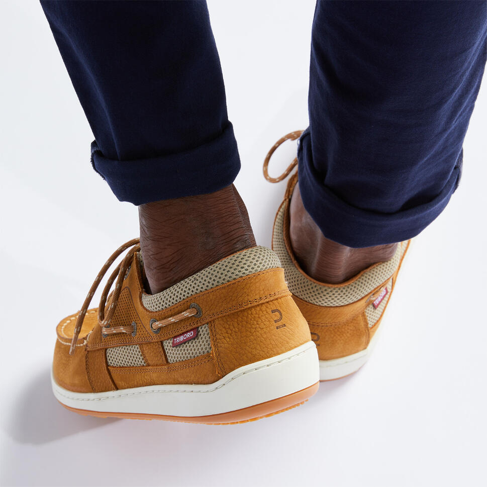 Buty żeglarskie męskie Tribord Clipper skórzane