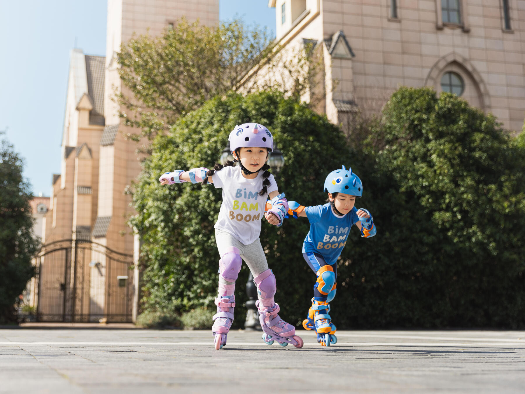 Central Park Compétition Des Enfants Dans Le Sport En Roller Un